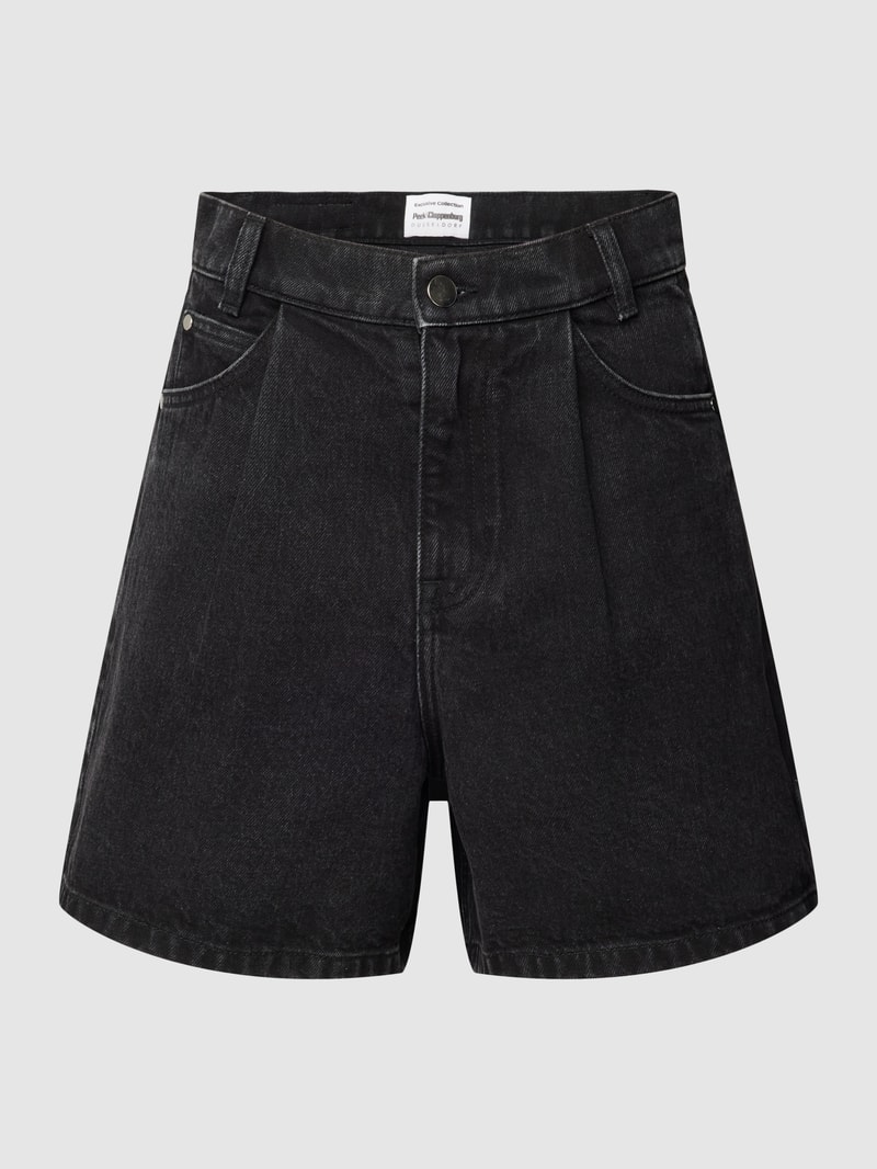 Jeansshorts mit Bundfalten - Get up the Movie x P&C in schwarz