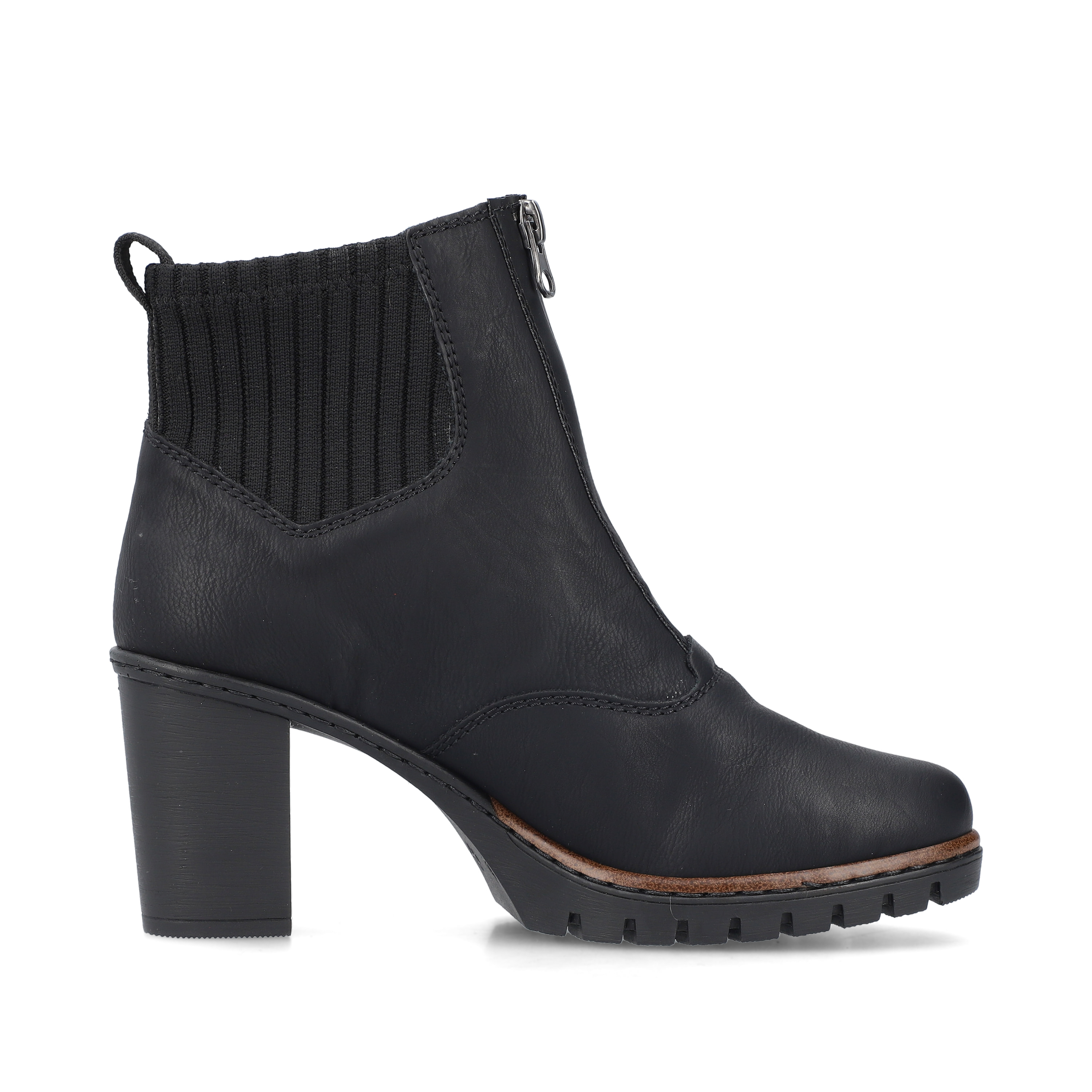 Rieker Damen Stiefeletten tiefschwarz