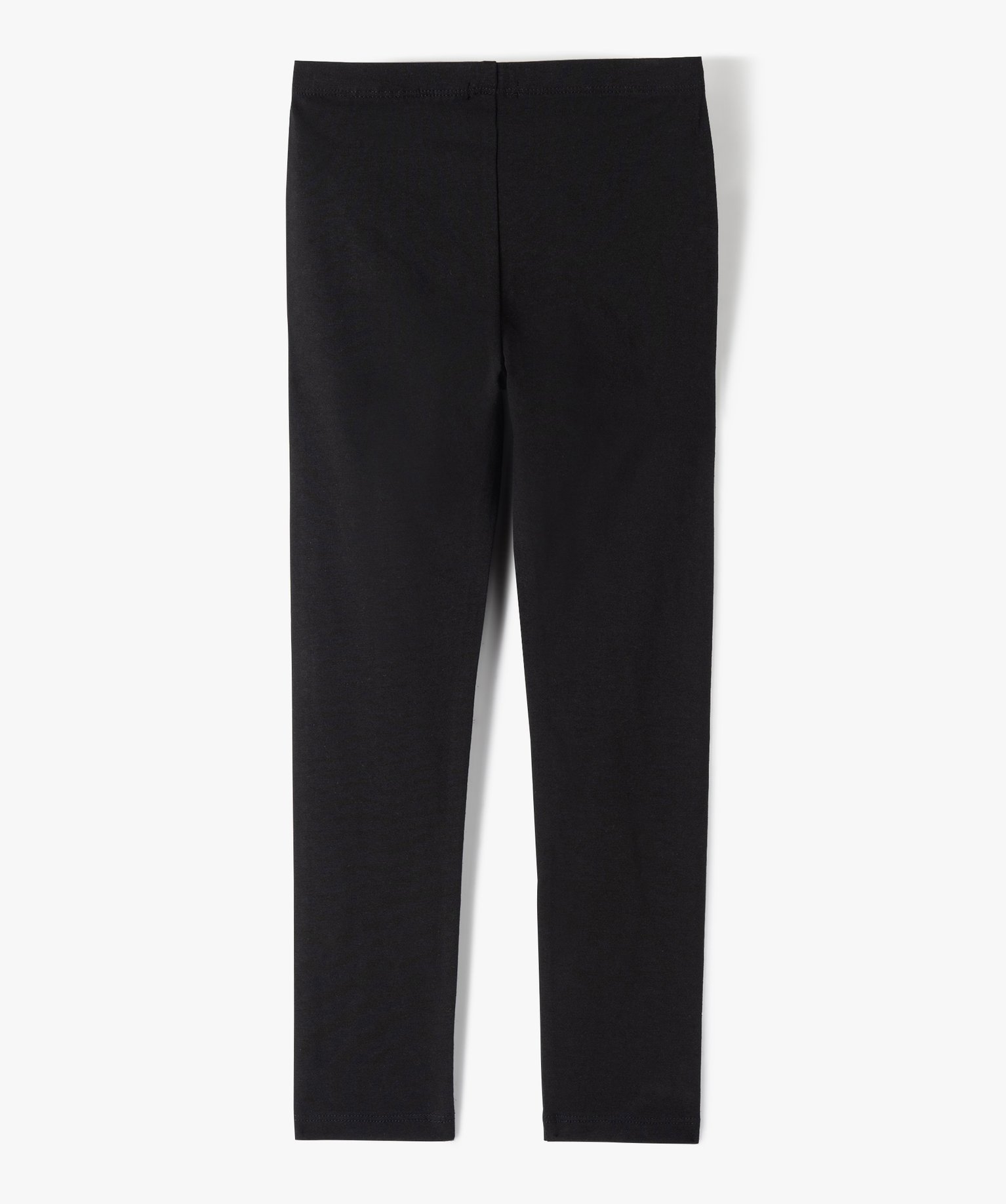 Legging long avec strass argentés fille noir | GEMO