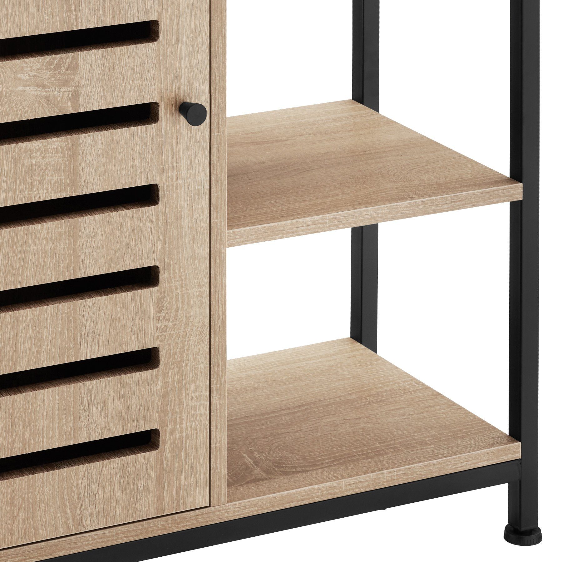 tectake Highboard Sideboard 71x32x82cm (Sideboard, Montagematerial, Montageanleitung)