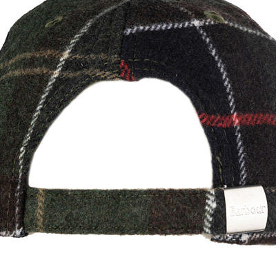 Barbour, Cap, Wolle, grün kariert