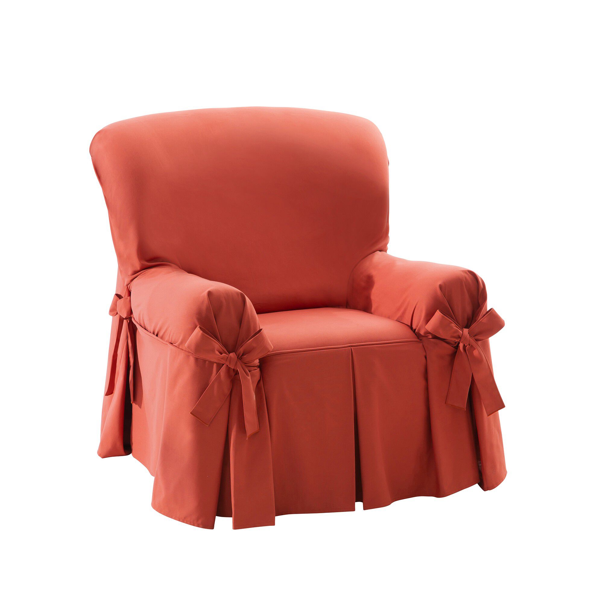 Housse bachette coton uni nouettes fauteuil canapés