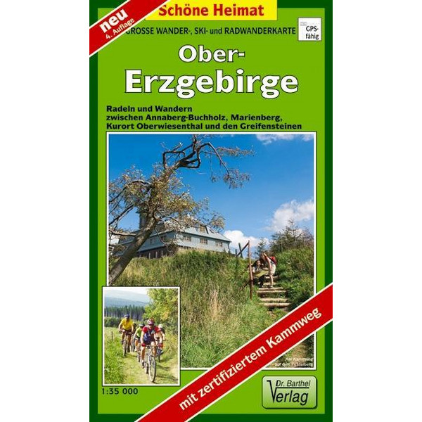 Radwander- und Wanderkarte Obererzgebirge 1 : 35 000 - Wanderkarte