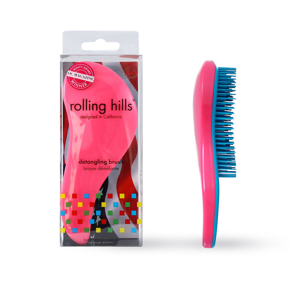 rolling hills Detangling Brush Dark Pink Brosse démêlante
