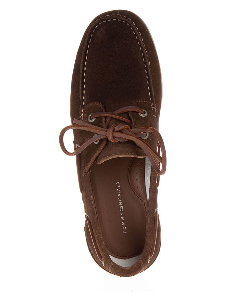 Tommy Hilfiger Shoes Leder-Mokassins  in Braun günstig kaufen
