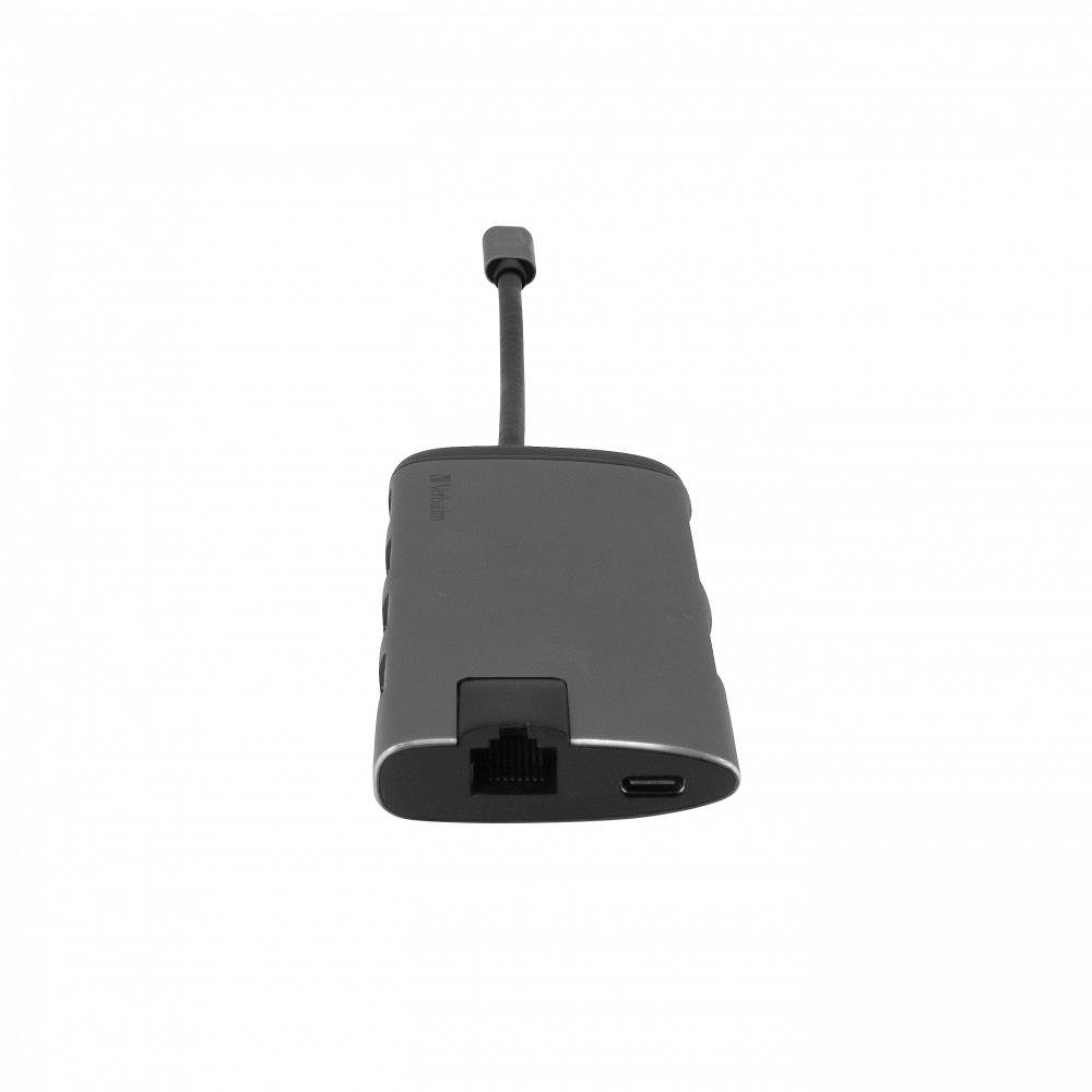 Verbatim USB-C Multiport-Hub 49142 USB-Adapter, USB 3.0, HDMI, Gigabit Ethernet, SD / microSD Kartenleser