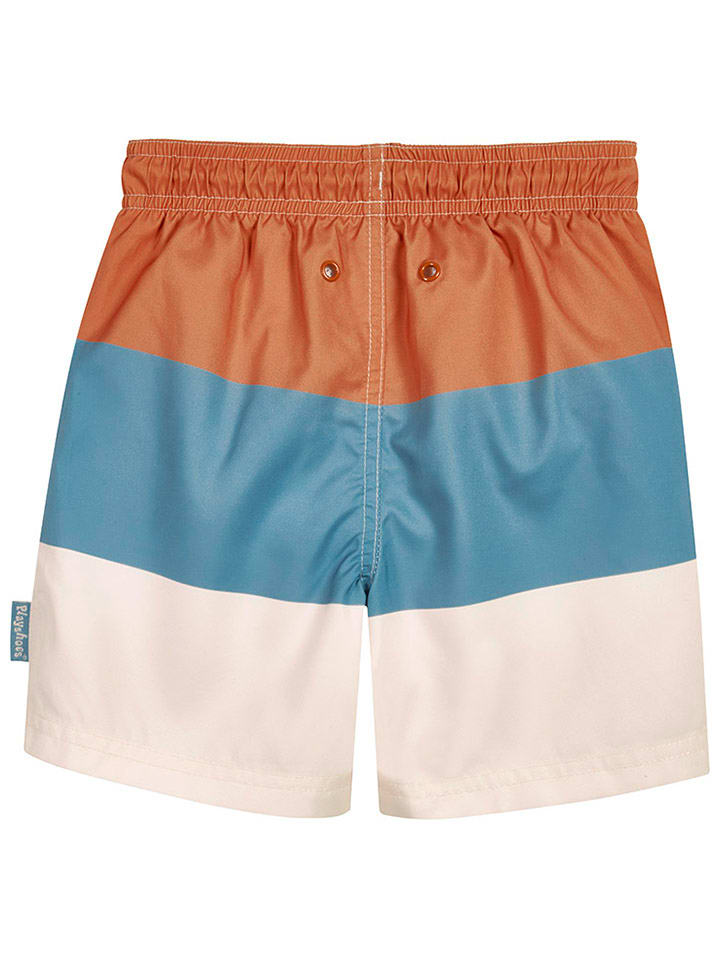 Playshoes Badeshorts in Creme/ Orange/ Blau günstig kaufen