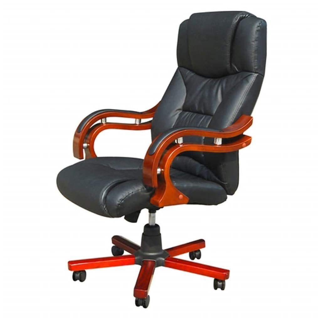 vidaXL Bürostuhl Chefsessel Schwarz (1 St)