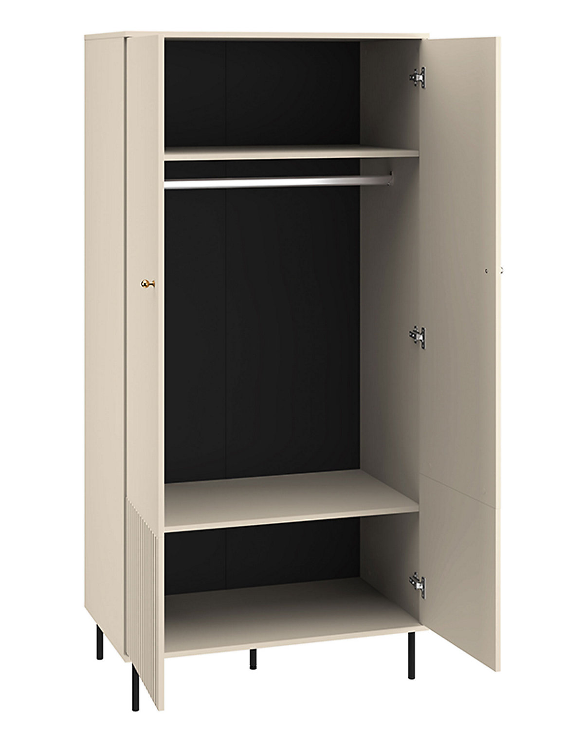 Kleiderschrank Sophie Garderobenschrank 92x53x190cm 2-türig