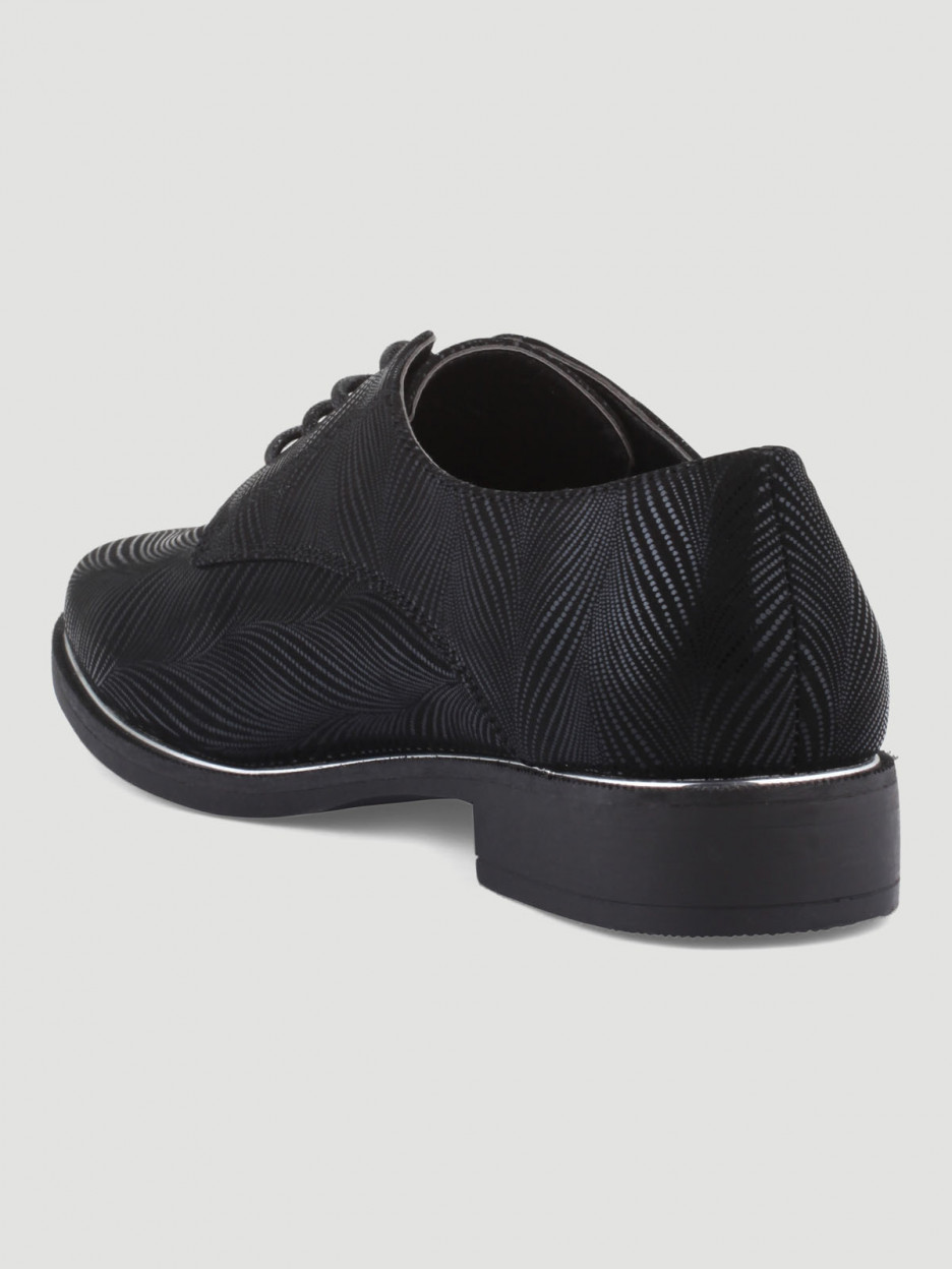 Derbies à lacets noir femme | La Halle