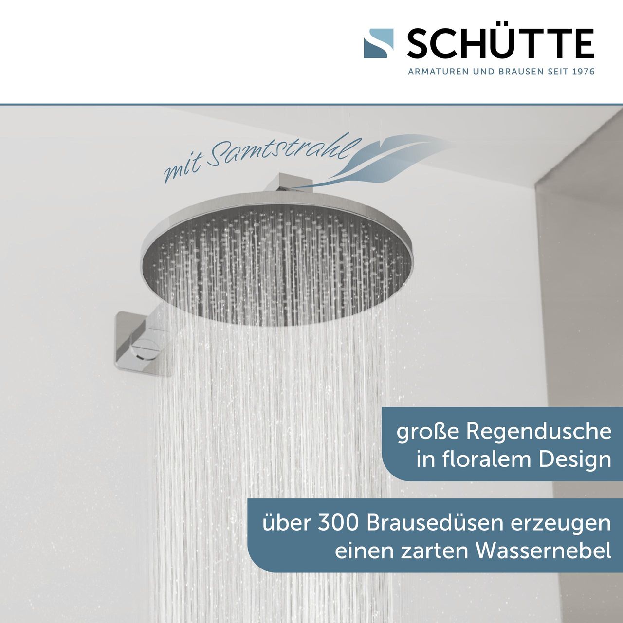 Schütte CAPRI Kopfbrause, Chrom/Anthrazit