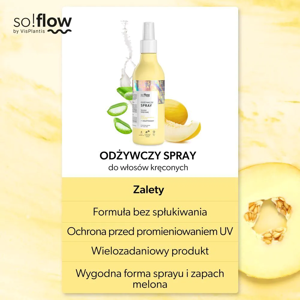 „So!Flow“ maitinamasis purškiklis garbanotiems plaukams