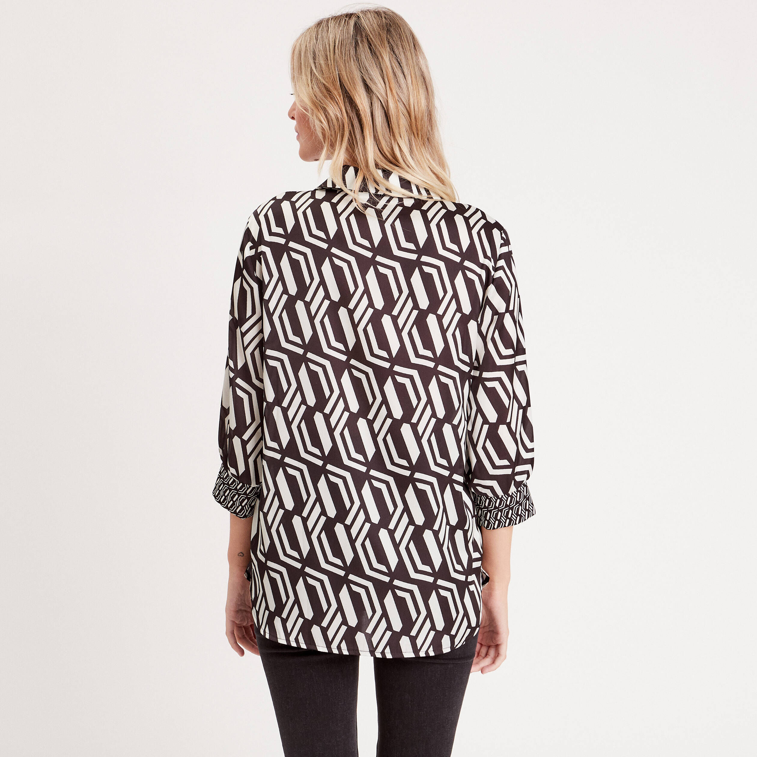 Chemise à manches longues beige femme | Cache Cache