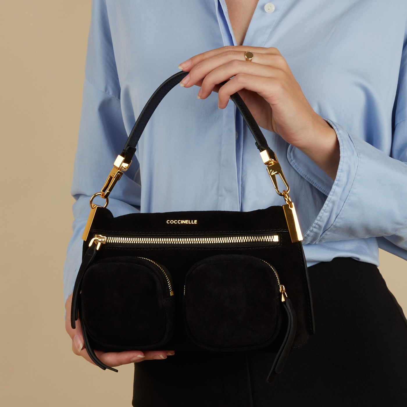 Hyle Suede Handtasche