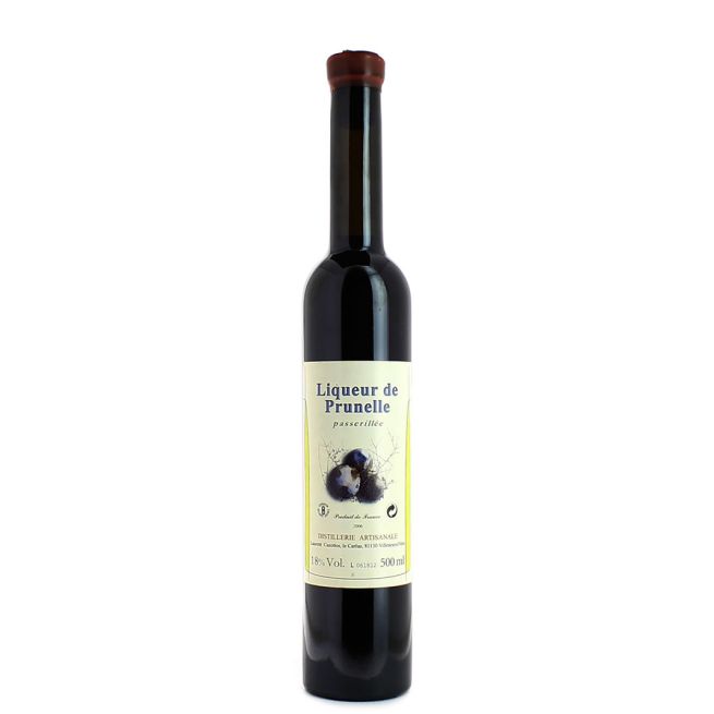 Liqueur de fruits Laurent Cazottes Prunelle Passerillée 18°