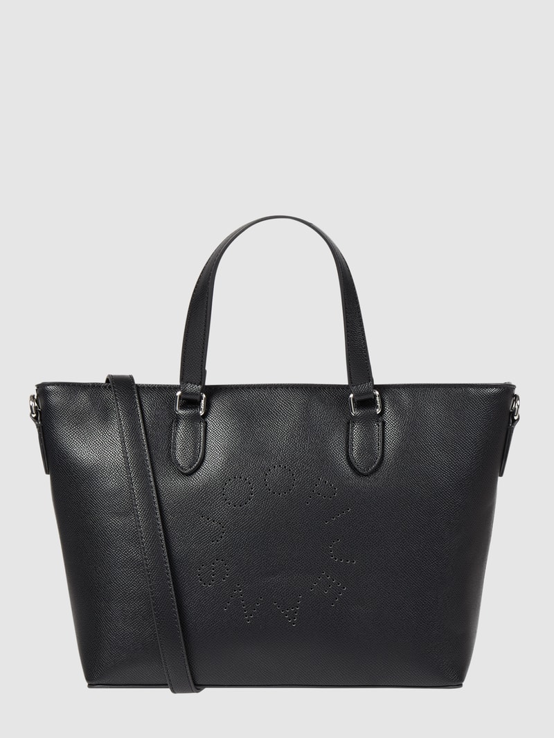 Handtasche mit Logo in schwarz