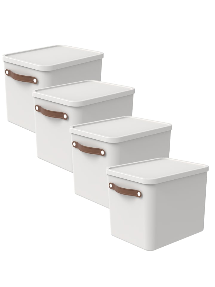Rotho 4er-Set Aufbewahrungsbox Maloja 27l günstig kaufen onesize