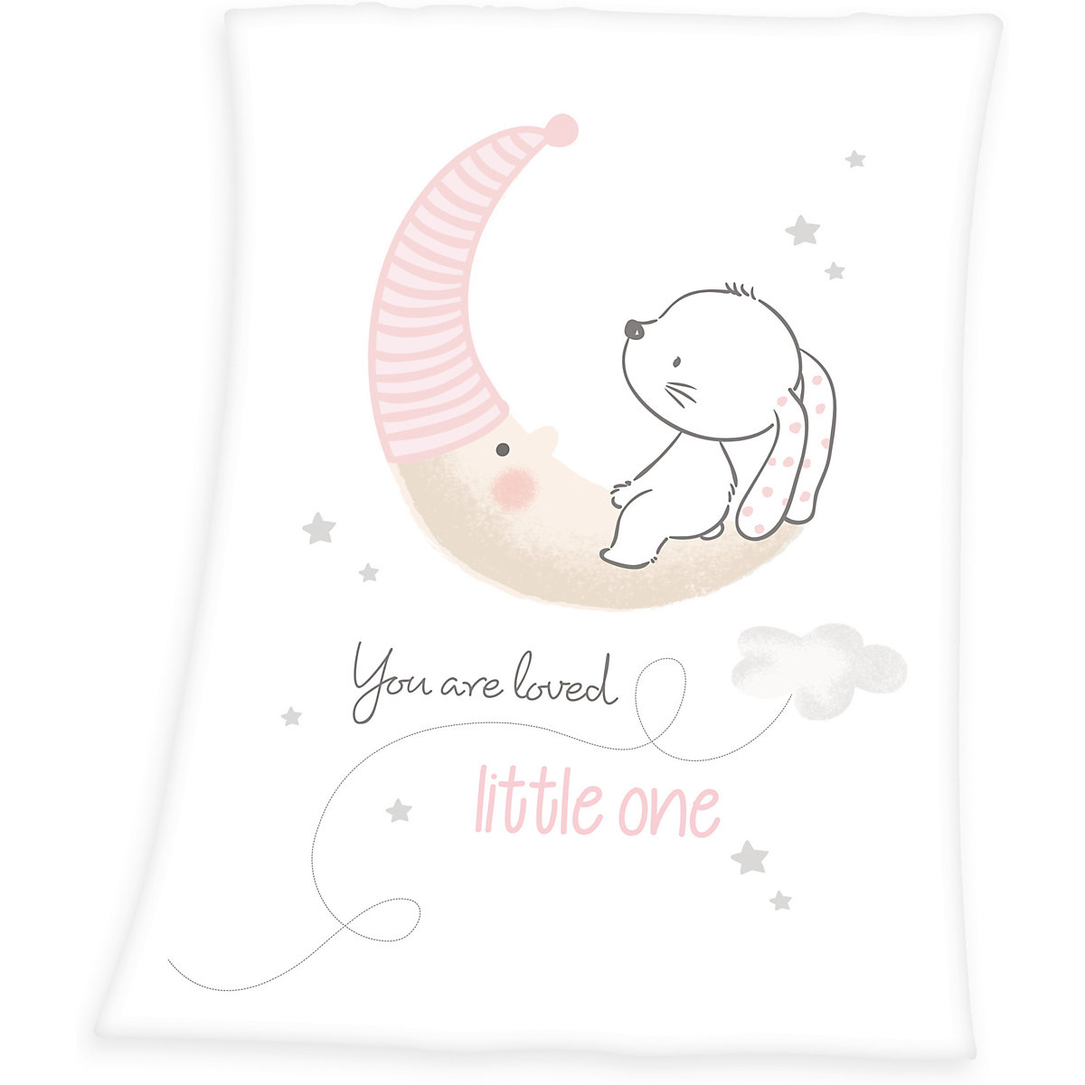Kuscheldecke Little Bunny, 75 x 100 cm