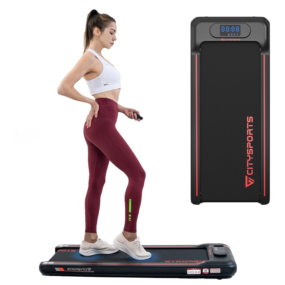 CITYSPORTS Laufband WP8, Laufbander für Zuhause 1-6km/h mit APP Schrittzähler