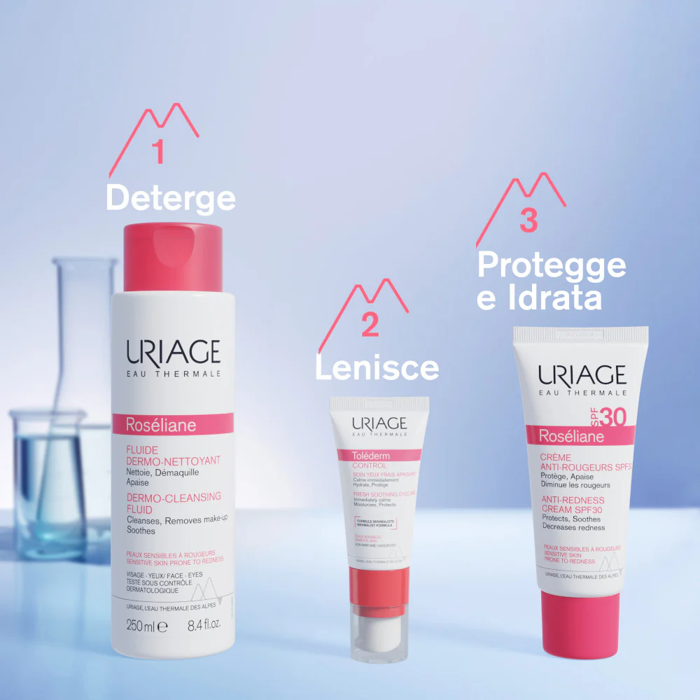 ROSÉLIANE pretsārtuma krēms SPF30 - nomierinošs dienas krēms, aizsargājošas procedūras