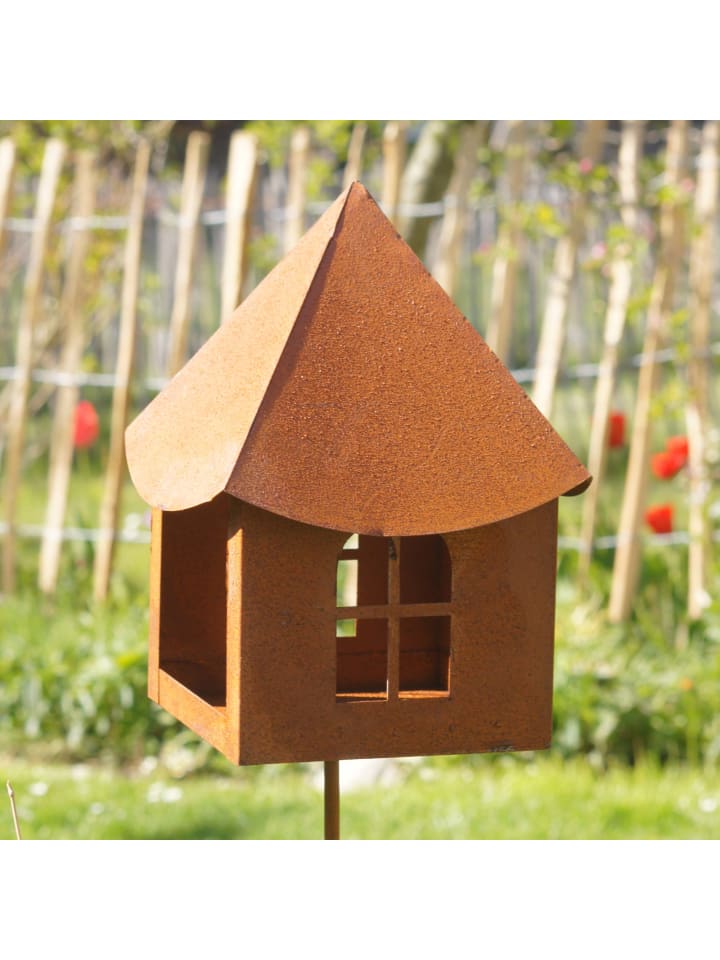 UNUS Gartenstecker Rost Haus in Braun günstig kaufen onesize