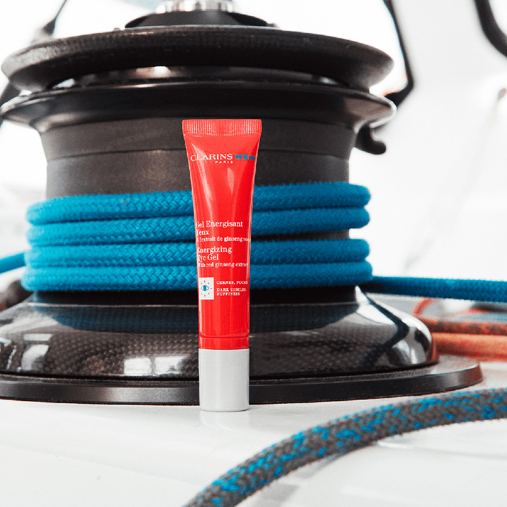 Clarins Gel Energisant Yeux A l'extrait de ginseng rouge Soin visage homme