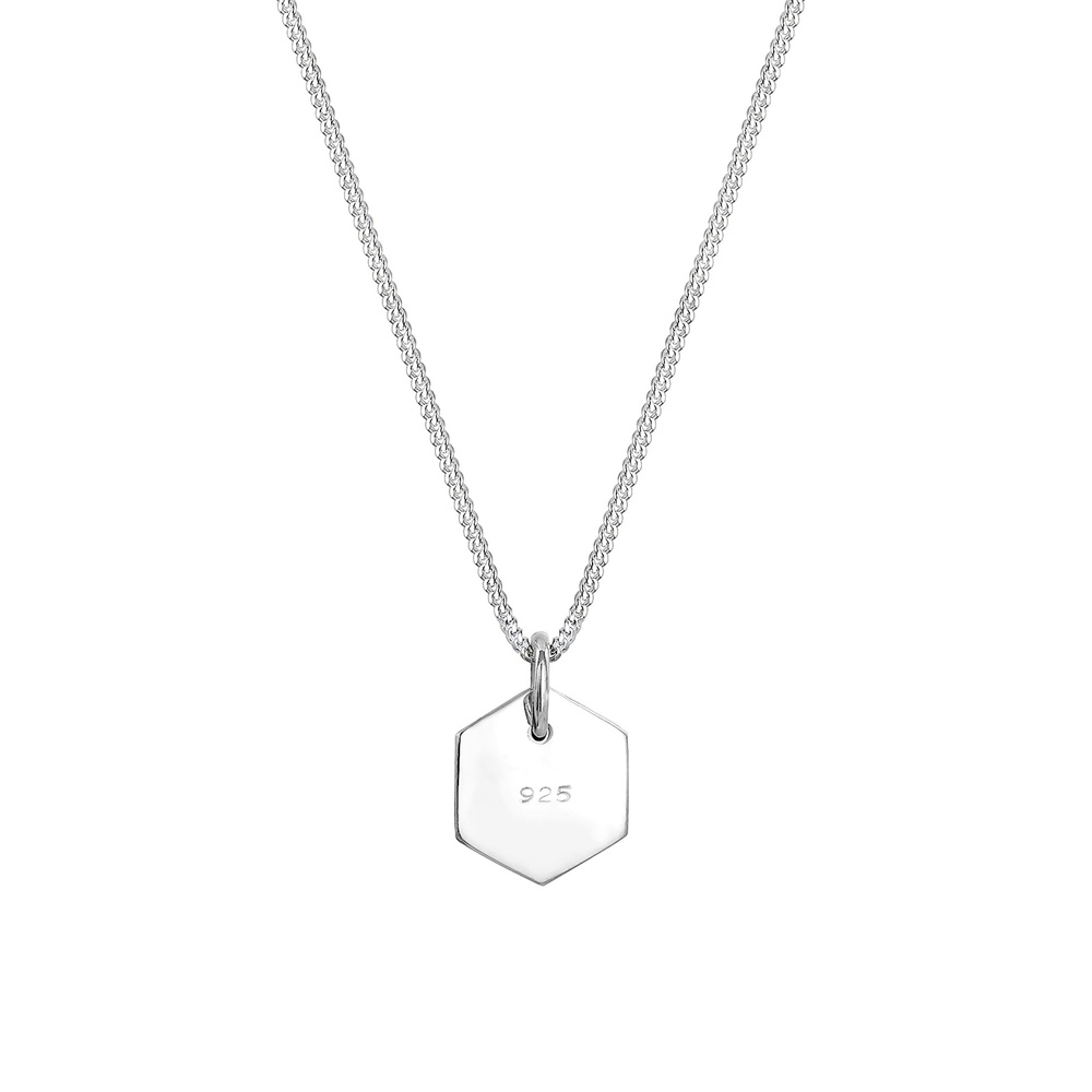 Elli Elli Collier Elli - Hexagone Collier Femme - (925/1000) Argent Bijoux