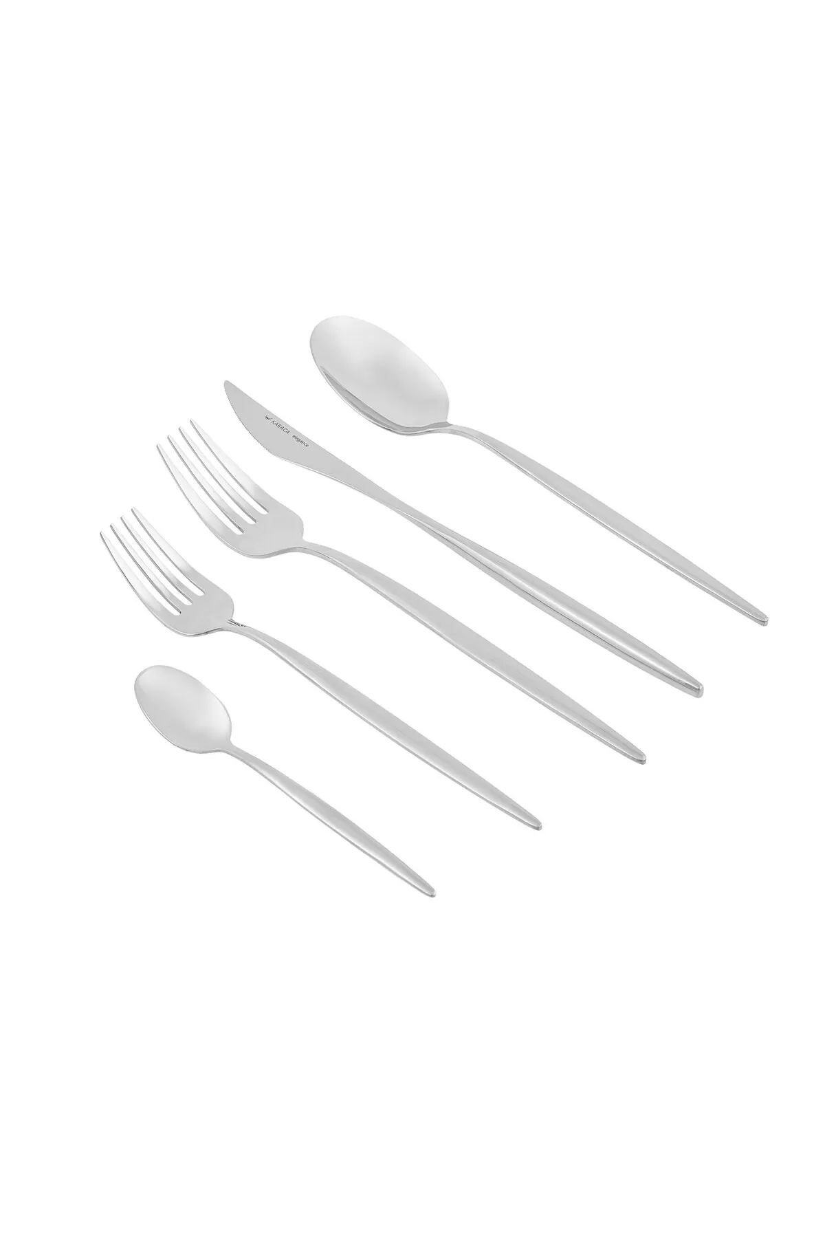 Karaca  Lizbon Besteckset mit Box Set 60-teilig, für 12 Personen, 18/10 Edelstahl Besteck-Set