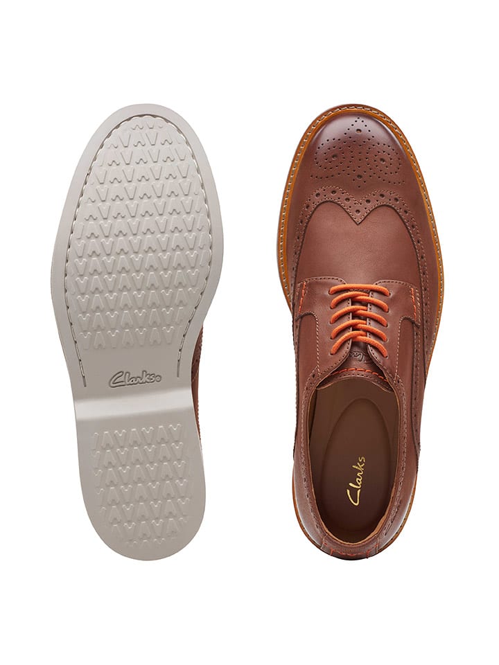 Clarks Leder-Schnürschuhe 