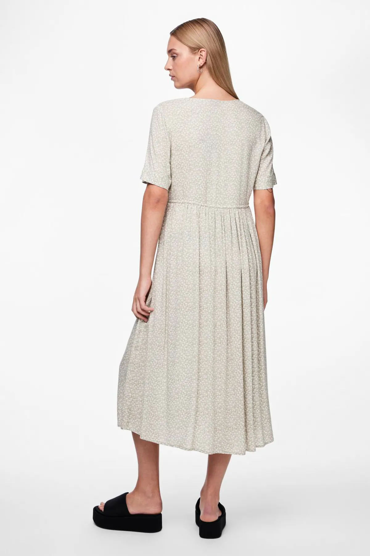 PIECES  Kleid - Beige - A-Linie