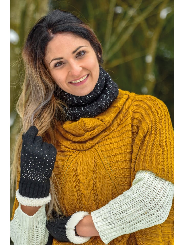 styleBREAKER Strick Stirnband in Schwarz günstig kaufen onesize