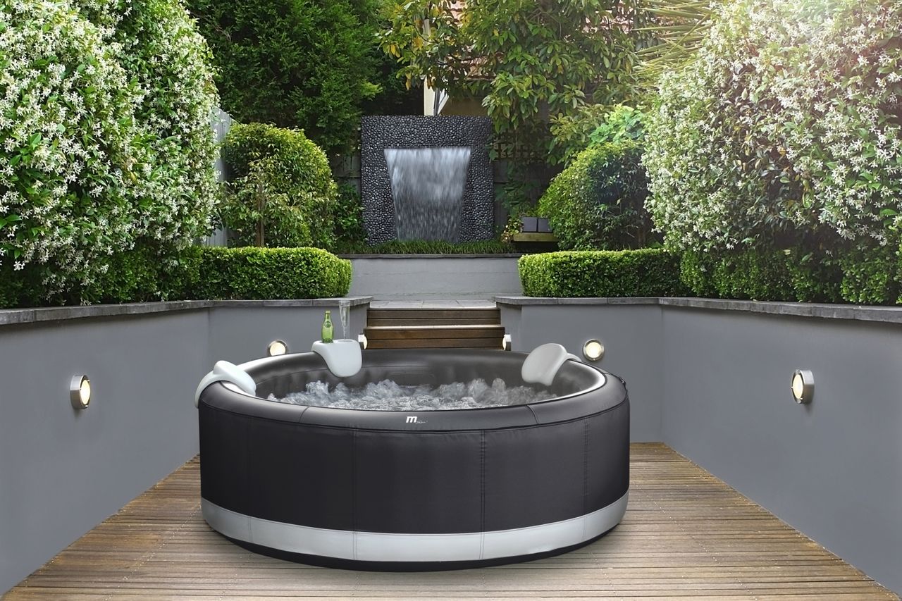 PureHaven MSpa PureHaven aufblasbarer Whirlpool 204x204x70 cm für 6 Personen selbstreinigend inkl. Filterkatuschen und Abdeckung Leergewicht 39 kg