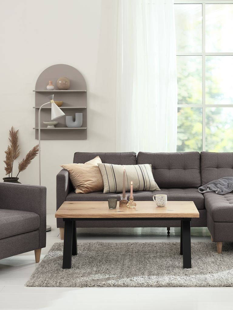 SANDBY salongbord 60x110 naturlig eik/svart