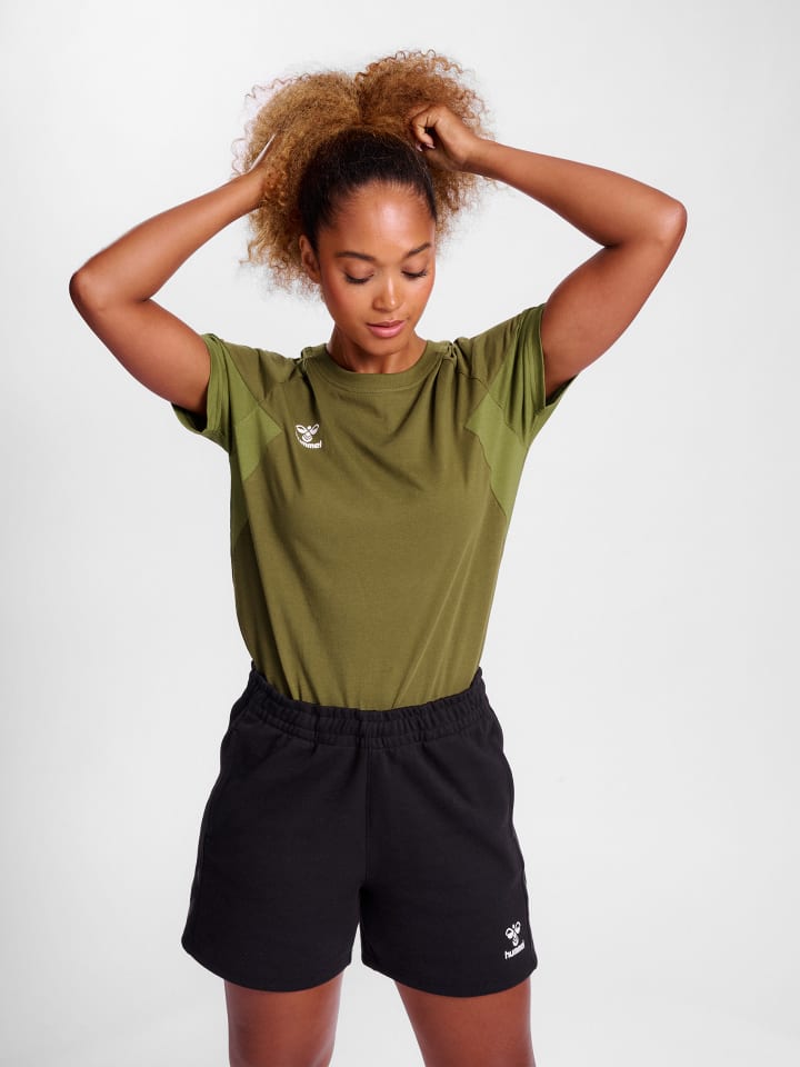 Hummel Hummel T-Shirt Raglanärmel Hmltravel Damen in MILITARY OLIVE günstig kaufen