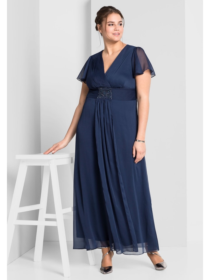 sheego Abendkleid in marine günstig kaufen
