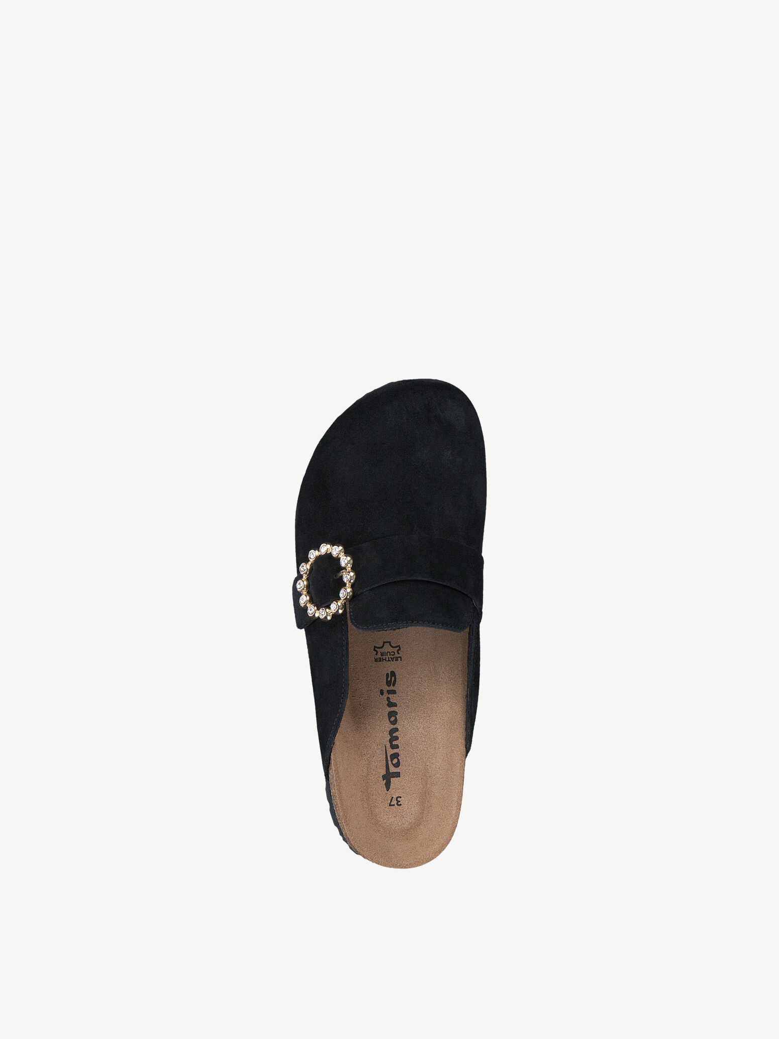 Mule en cuir - noir