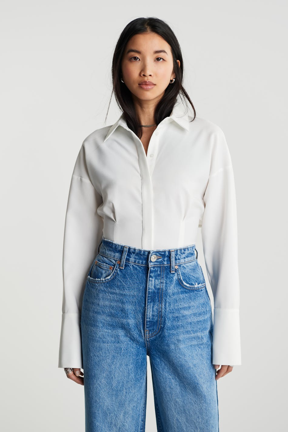 Mira open back shirt