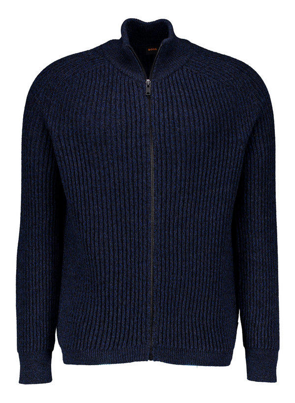 BOSS Orange, Cardigan Kostellar, Schurwolle, navy