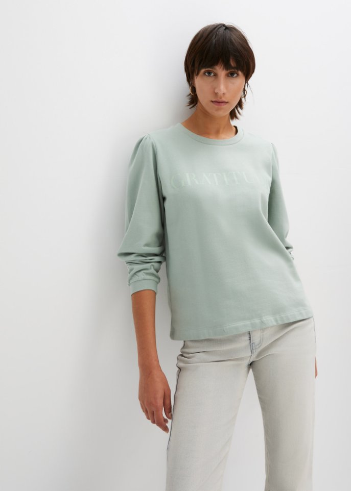 Sweatshirt mit Puffärmel