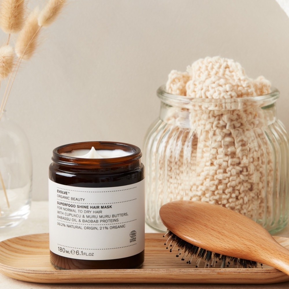 evolve organic beauty Superfood Shine Hair Mask 180ml Masque Nourrissant Cheveux