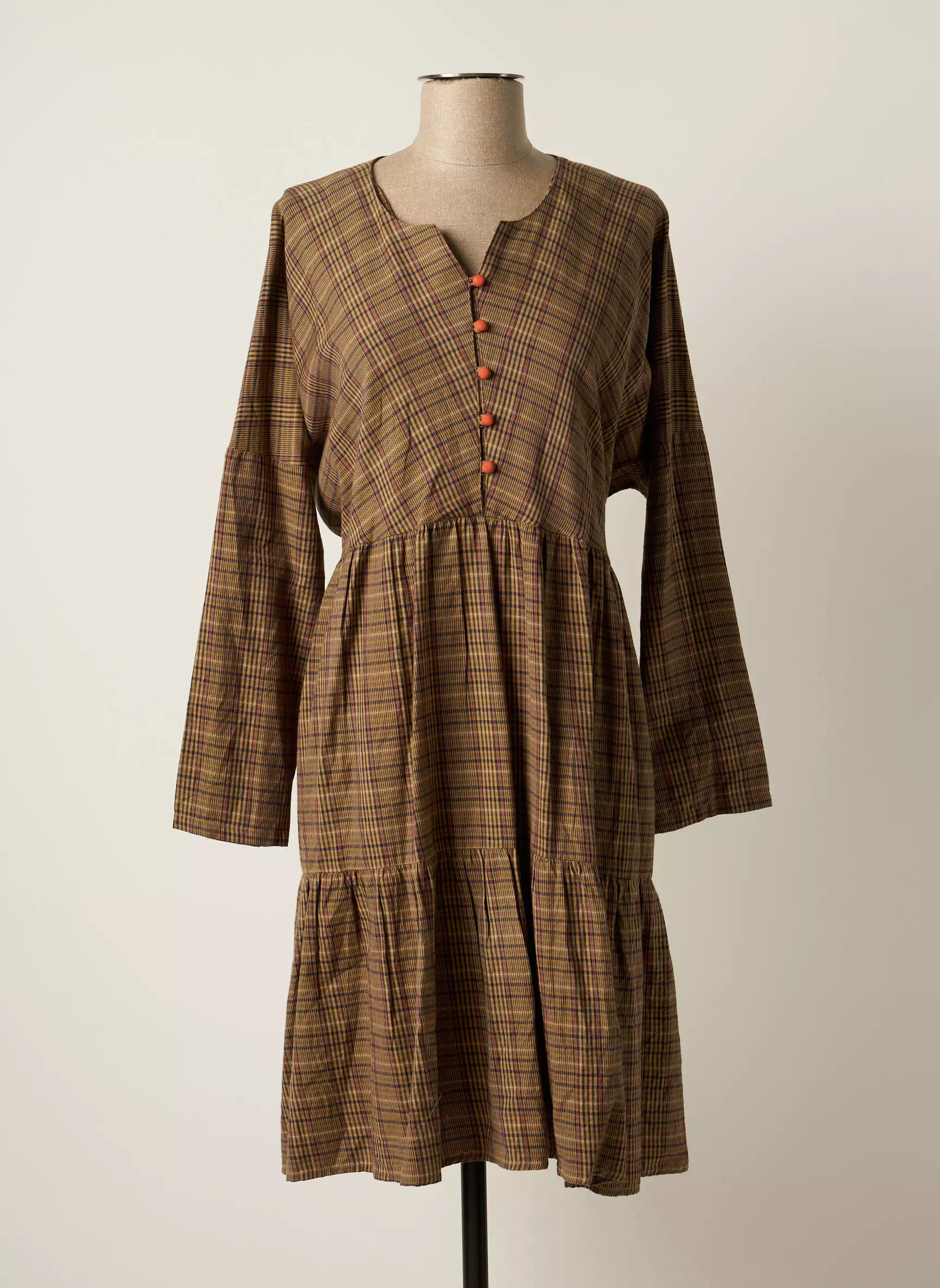 Rhum Raisin Robes Mi Longues Femme couleur marron
