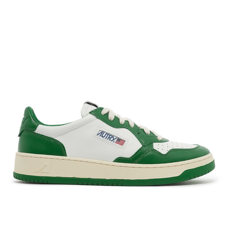 Autry 01 Low WB03 white/green