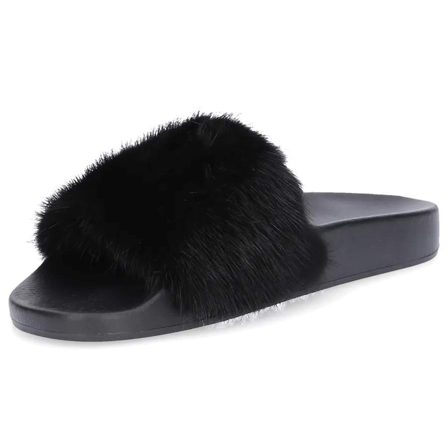 Givenchy - Pantoletten PARIS Kautschuk Nerz - schwarz