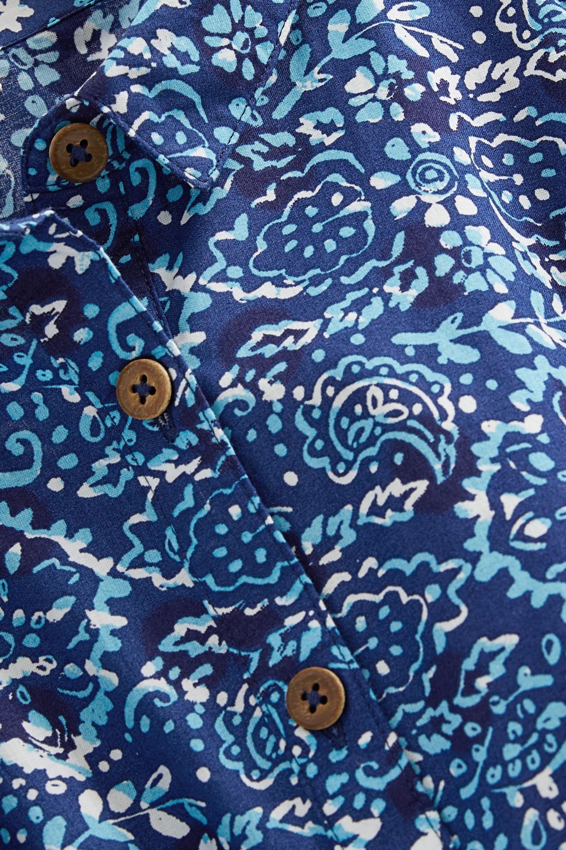 Next Kurzarmbluse Bluse mit Flügelärmeln und Bindeschleife (1-tlg)