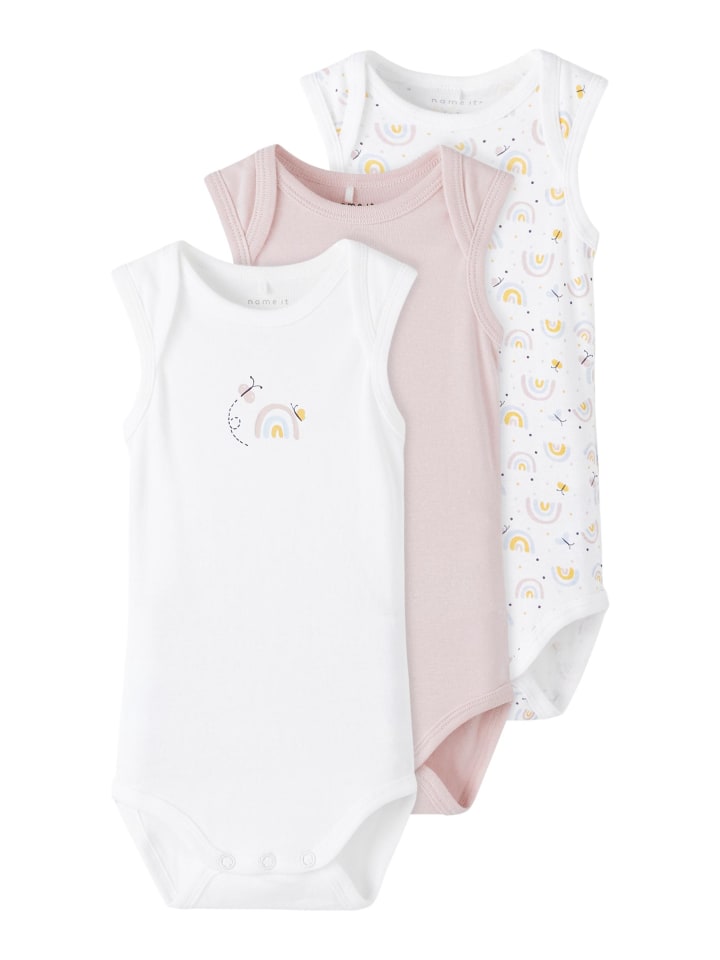 name it Baby Body ohne Arm 3er Pack in violet ice günstig kaufen 56