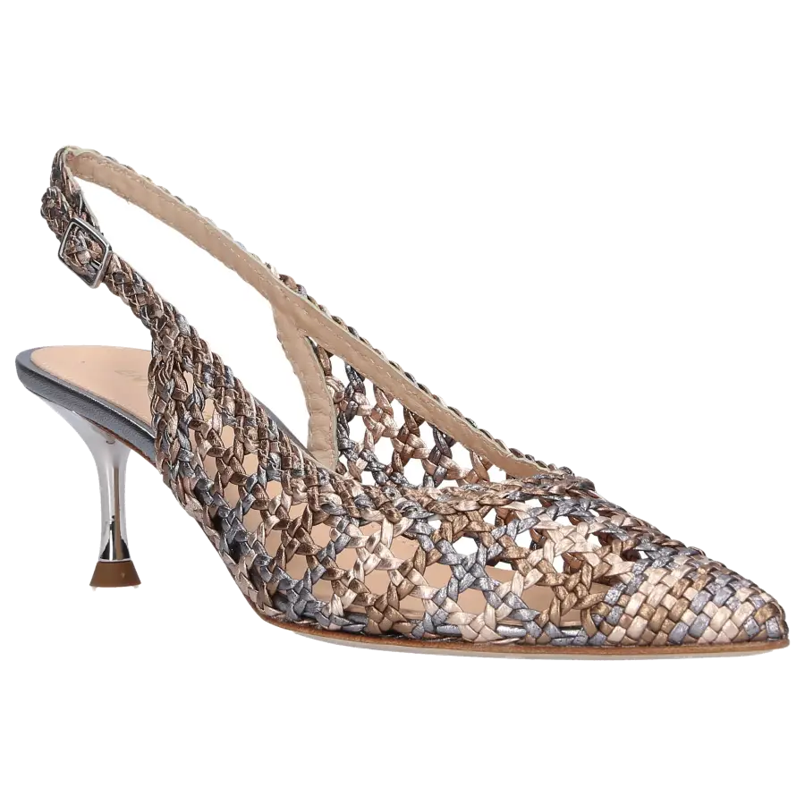 EN AVANT - Sandalen INTRECCIO Kalbsleder bronze silber - bronze