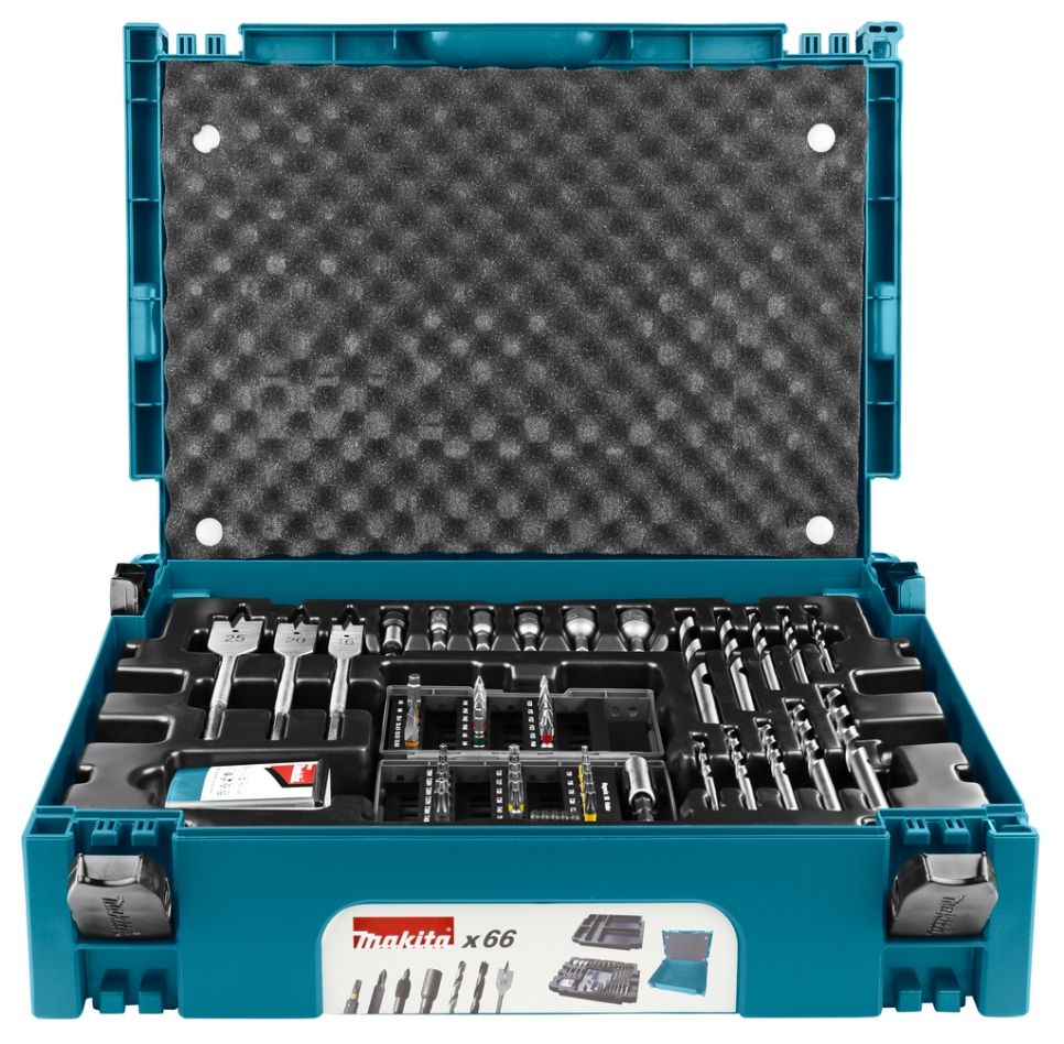 Makita Tilbehør B-43044 66-delers tilbehørssett i M-boks