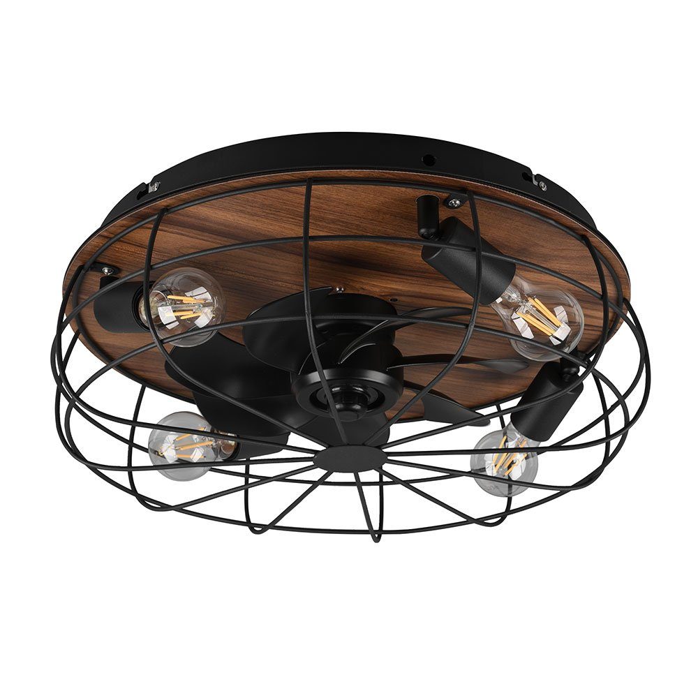 etc-shop Deckenventilator, Decken Ventilator mit Fernbedienung Deckenlampe Wohnzimmer Lüfter in