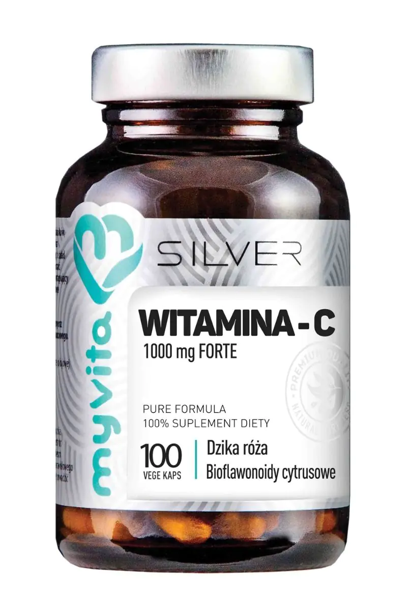 „MyVita“ sidabro vitamino C 1000 mg stiprumo kapsulės, 100 kapsulių