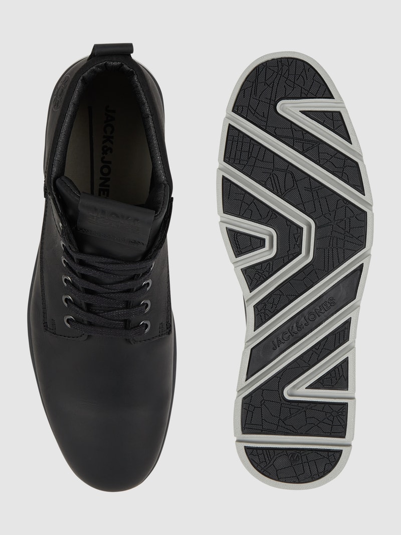 Boots aus Leder Modell 'Tubar' in anthrazit
